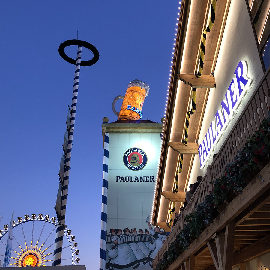 paulanerfestzelt turm riesenrad